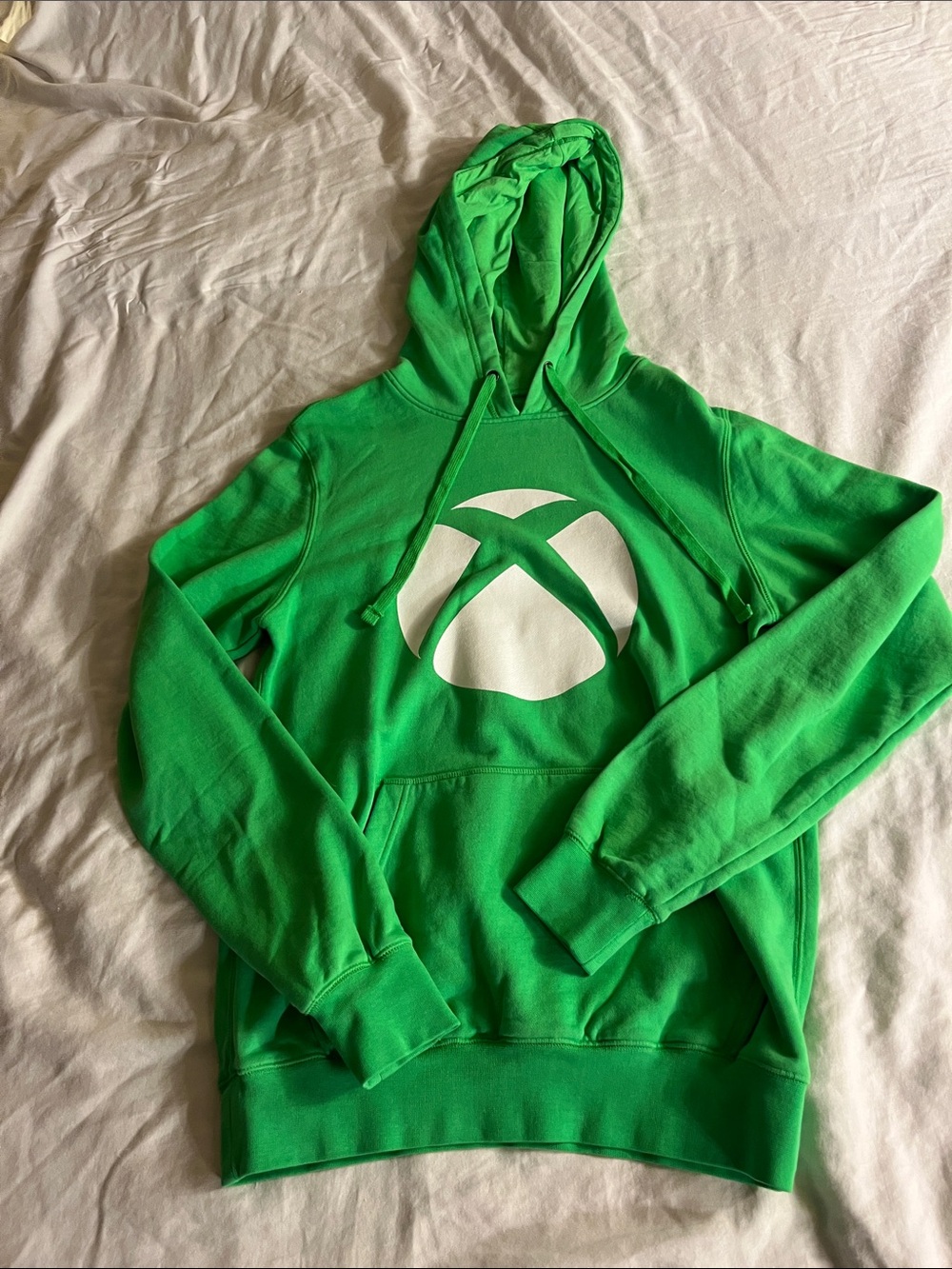 Xbox Green Logo Hoodie - Men's Pullover Sweatshirt Rare